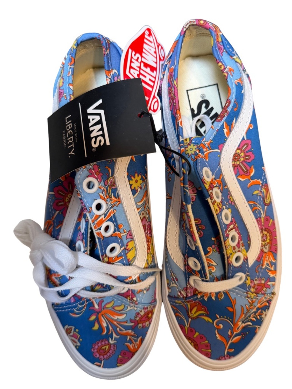 New Liberty Fabrics x Vans Old Skool Tapered Patchwork Floral Sneakers – Size 6